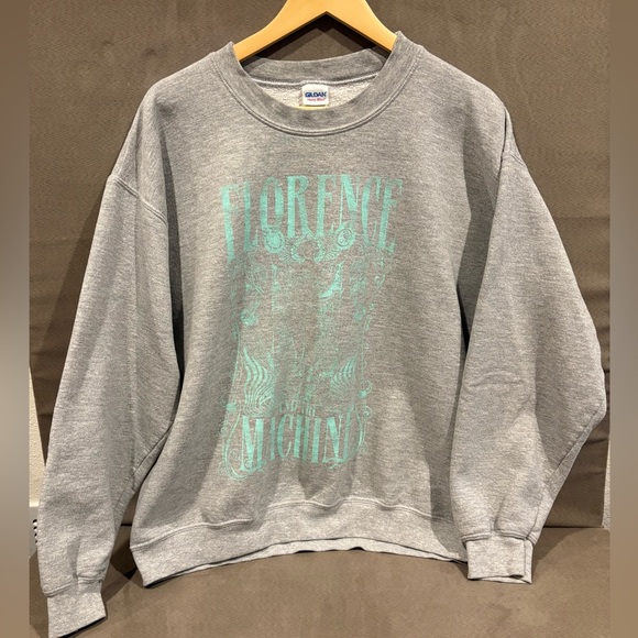 Tops - Florence + the Machine Concert Crewneck Sweatshirt Gray Unisex Size Large